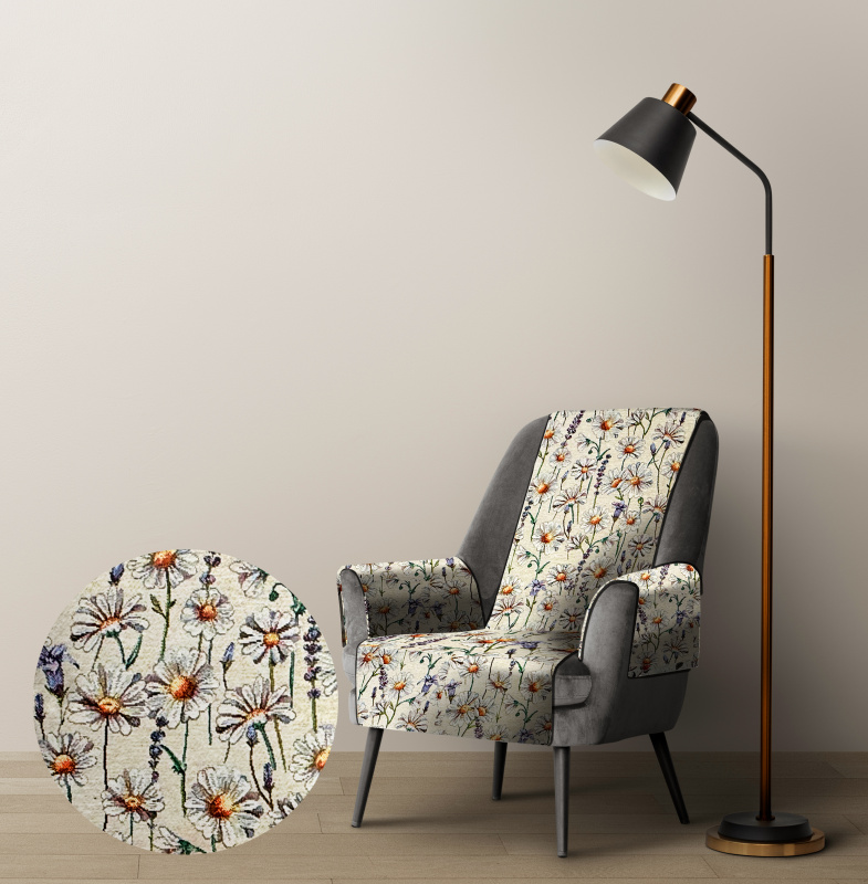 Ervi Gobelínový přehoz na křeslo - Louka kopretin