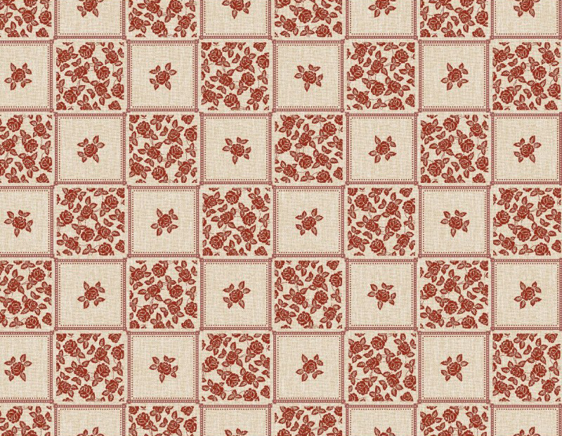 Ubrus PVC M-136A - Květinová mozaika (různé velikosti)