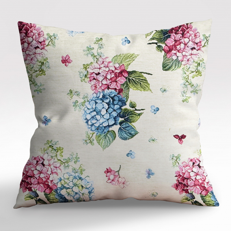 Ervi povlak na polštář Gobelínový - Kouzlo hortenzií