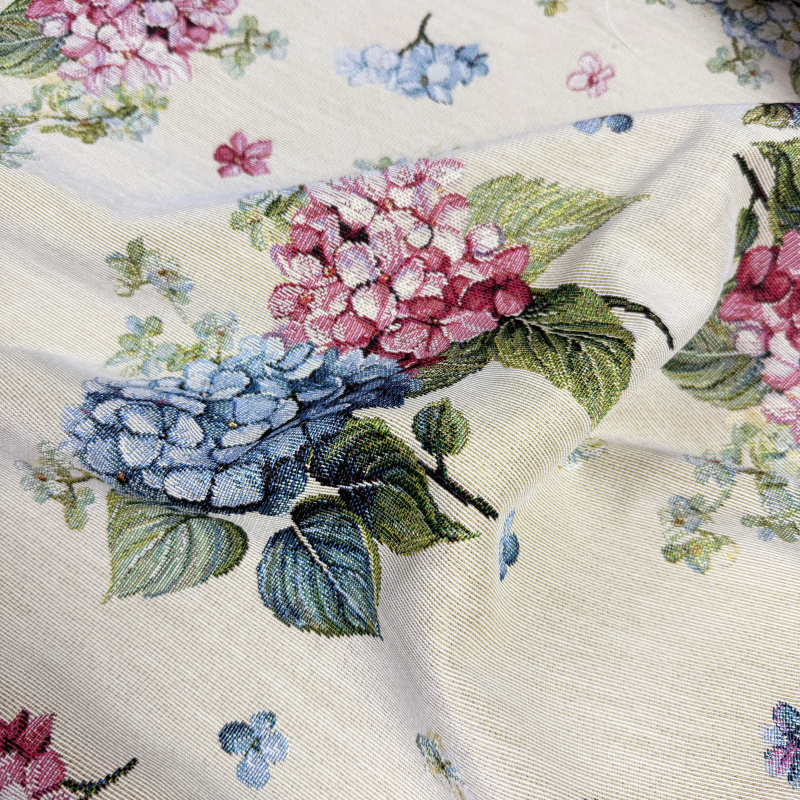 Ervi Gobelínový ubrus na stůl čtvercový - Kouzlo hortenzií