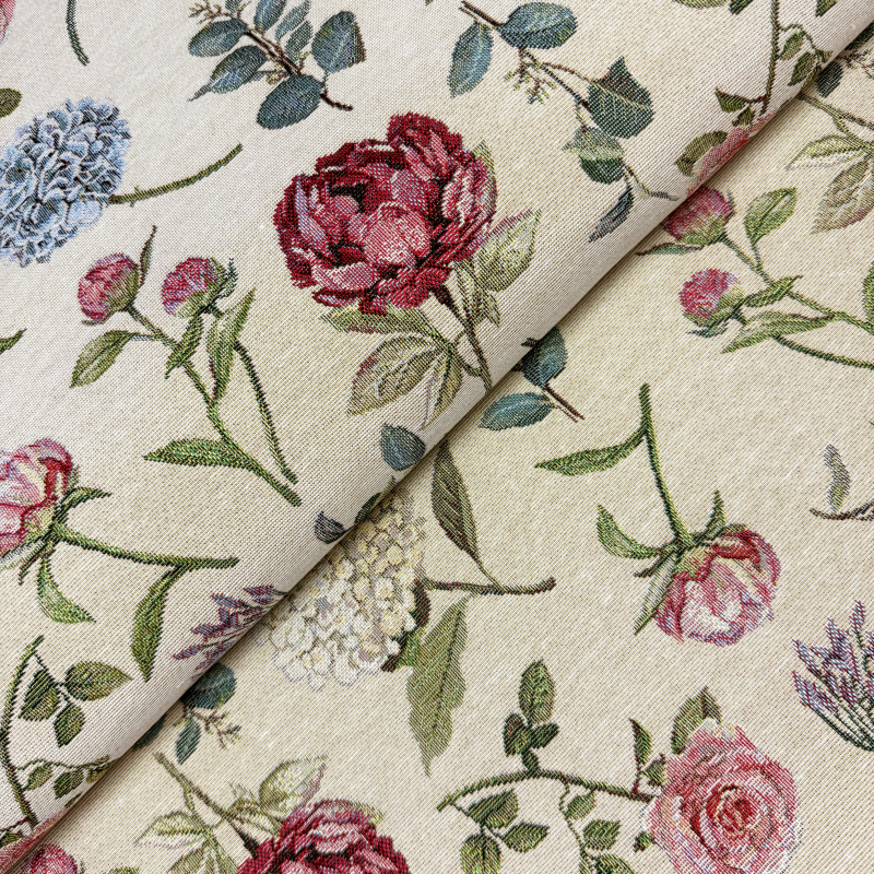 280cm Dekorační/potahová Gobelínová látka šířka - Letní květiny