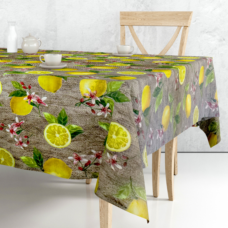 Ubrus PVC M-196A - Citrónová svěžest  (různé velikosti)