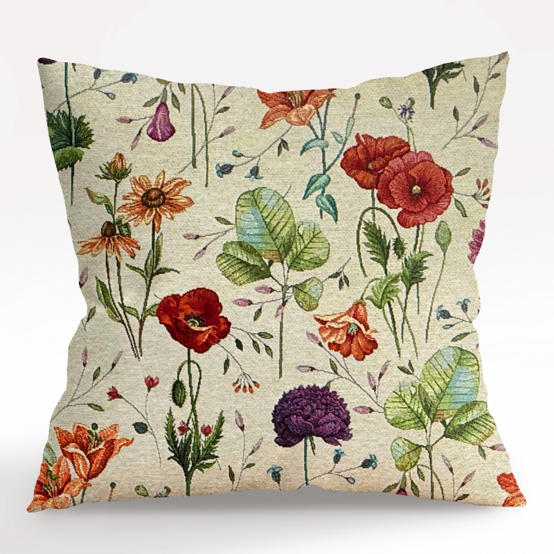 Ervi povlak na polštář Gobelínový - Květinová romance