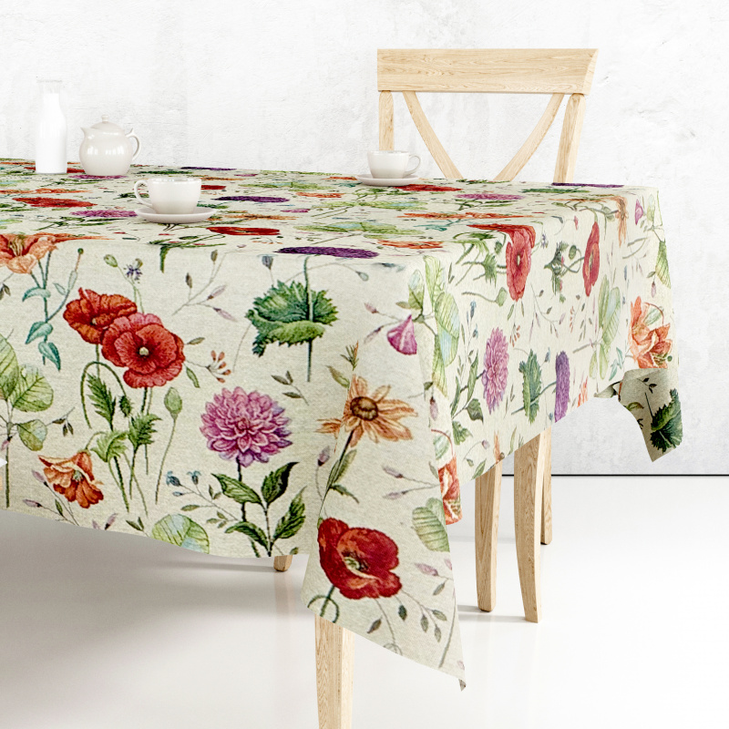 Ervi Gobelínový ubrus na stůl obdélníkový - Květinová romance