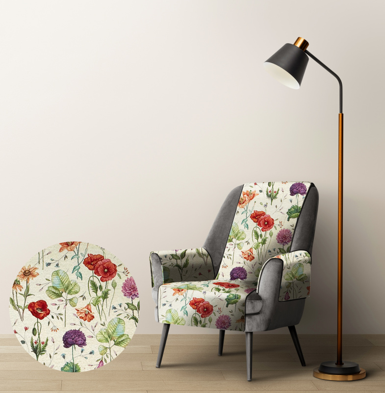 Ervi Gobelínový přehoz na křeslo - Květinová romance