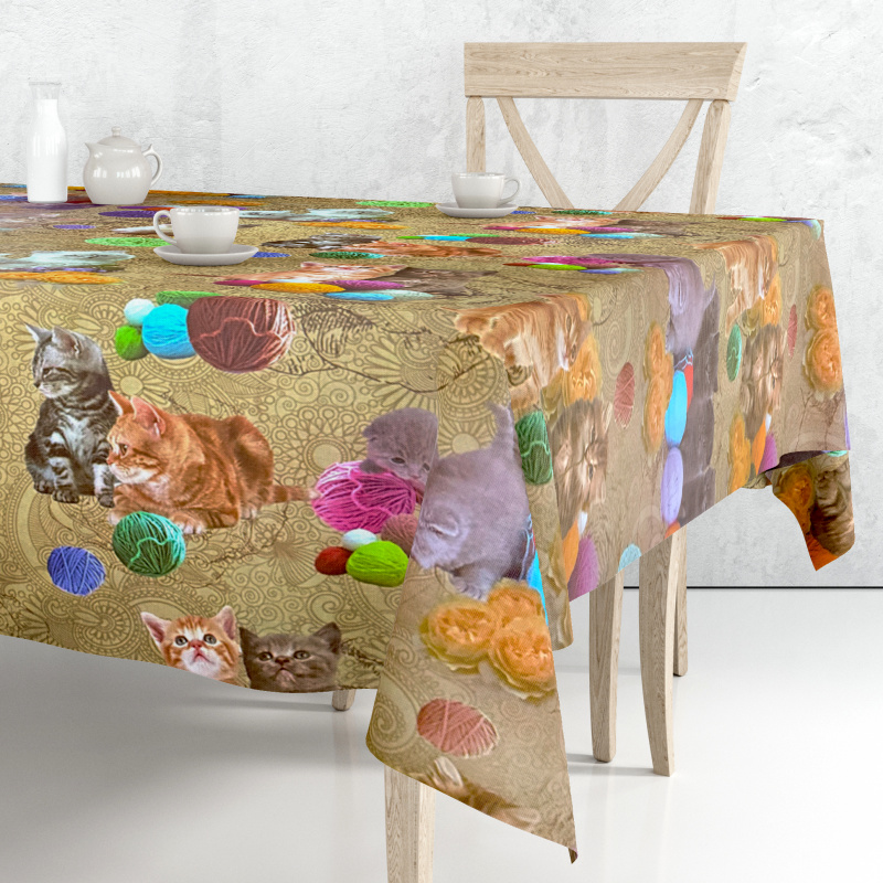 Ubrus PVC DC-720A - Koťátka  (různé velikosti)