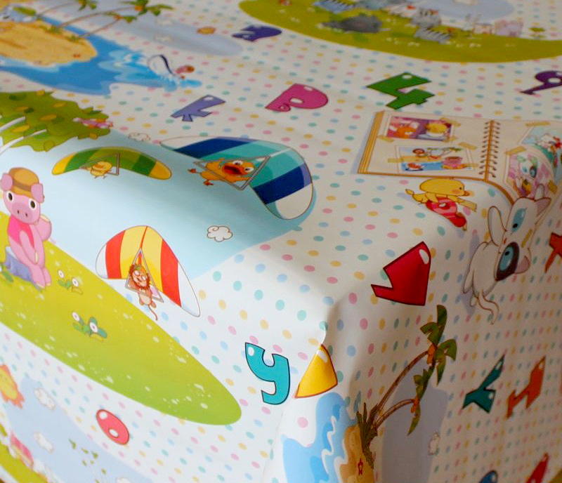 Ubrus PVC DC-790 - Zvířátková abeceda  (různé velikosti)