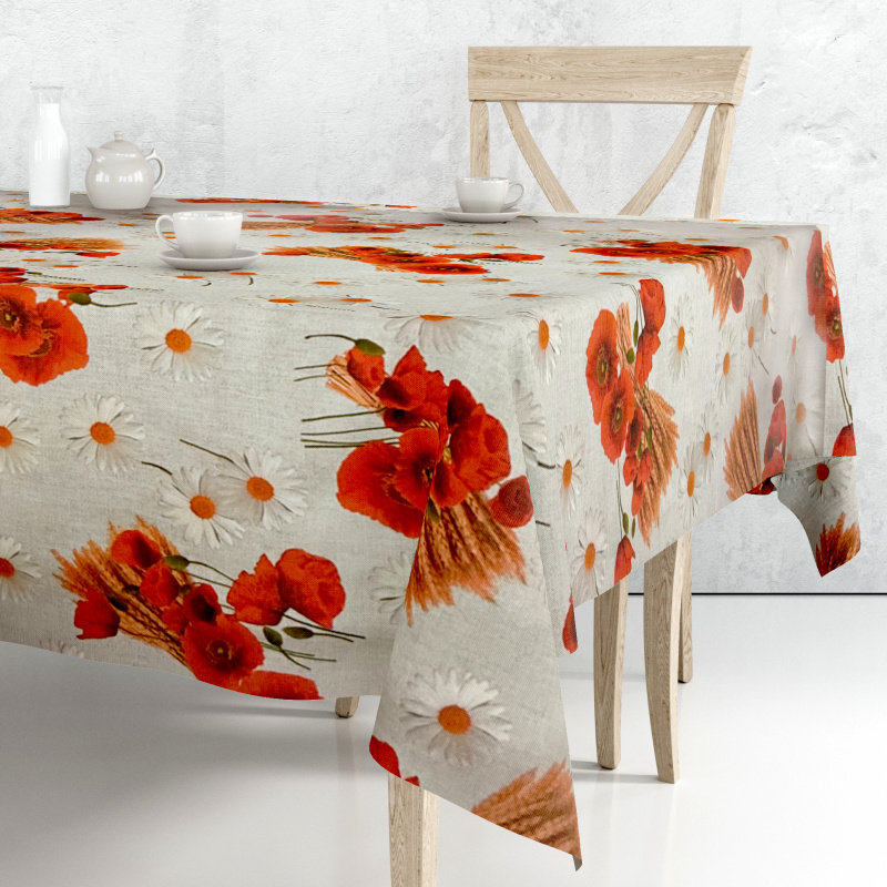 Ubrus PVC DC-6845B - Polní kvítí  (různé velikosti)