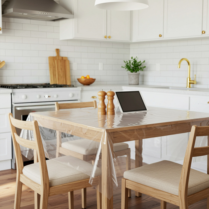 Průhledný PVC ubrus tl. 0,15 mm hladký bez vzoru(různé velikosti)