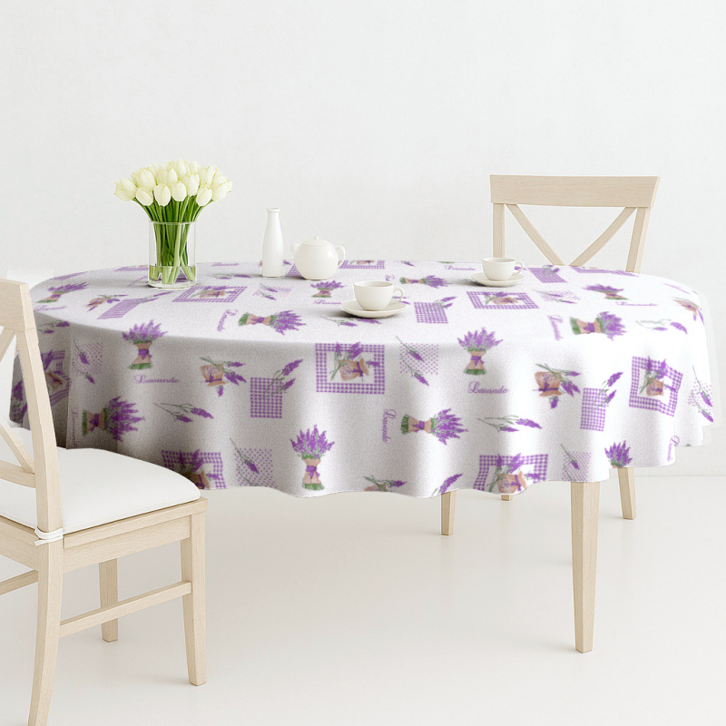 Ubrus PVC oválný FL-1311-01 - Levandulový sen (různé velikosti)