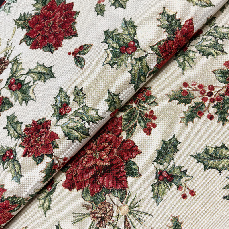 280cm šířka Dekorační/potahová Gobelínová látka - Sváteční nálada