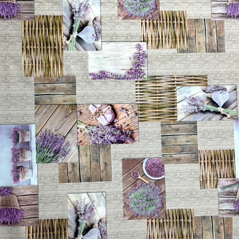 Ubrus PVC kulatý  M-157A - Provence (různé velikosti)