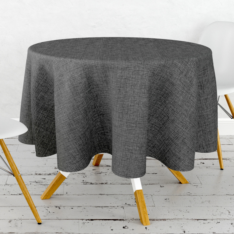 Ubrus PVC kulatý M-050D - Tkaná elegance (různé velikosti)