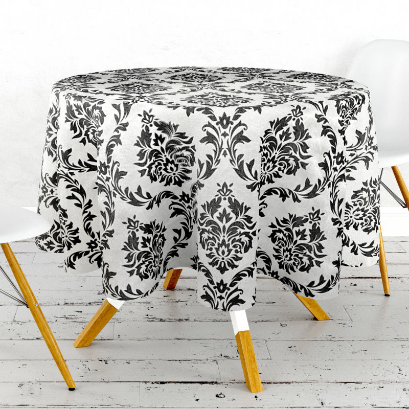 Ubrus PVC kulatý DC-302 - Barokní vzor (různé velikosti)