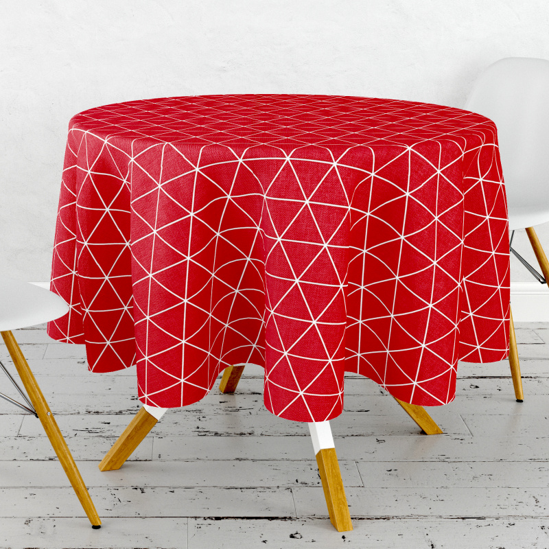 Ubrus PVC kulatý FL-1005 - Geometrie (různé velikosti)