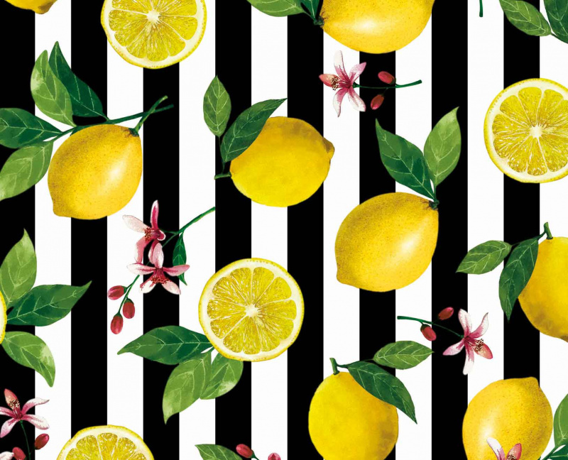 Ubrus PVC kulatý M-153A - Citróny (různé velikosti)