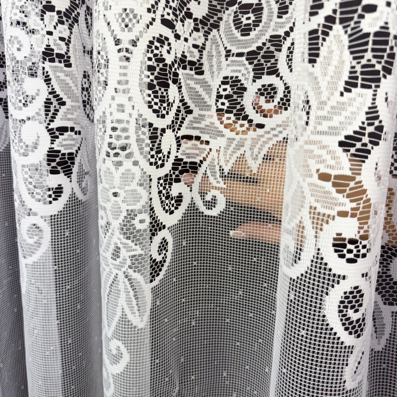 Ervi žakárová záclona bílá 7457 new, metráž