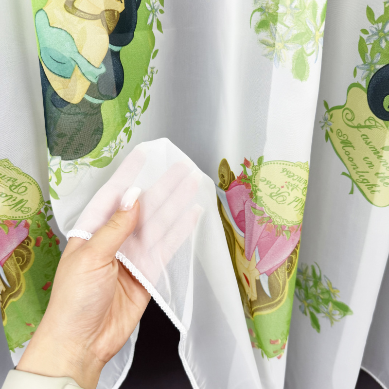 Ervi dětská voálová záclona s olůvkem - Princess 10163