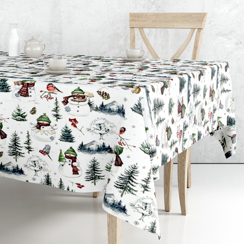 Ervi Teflonový ubrus na stůl obdélníkový Royal Lux - Kouzlo zimy