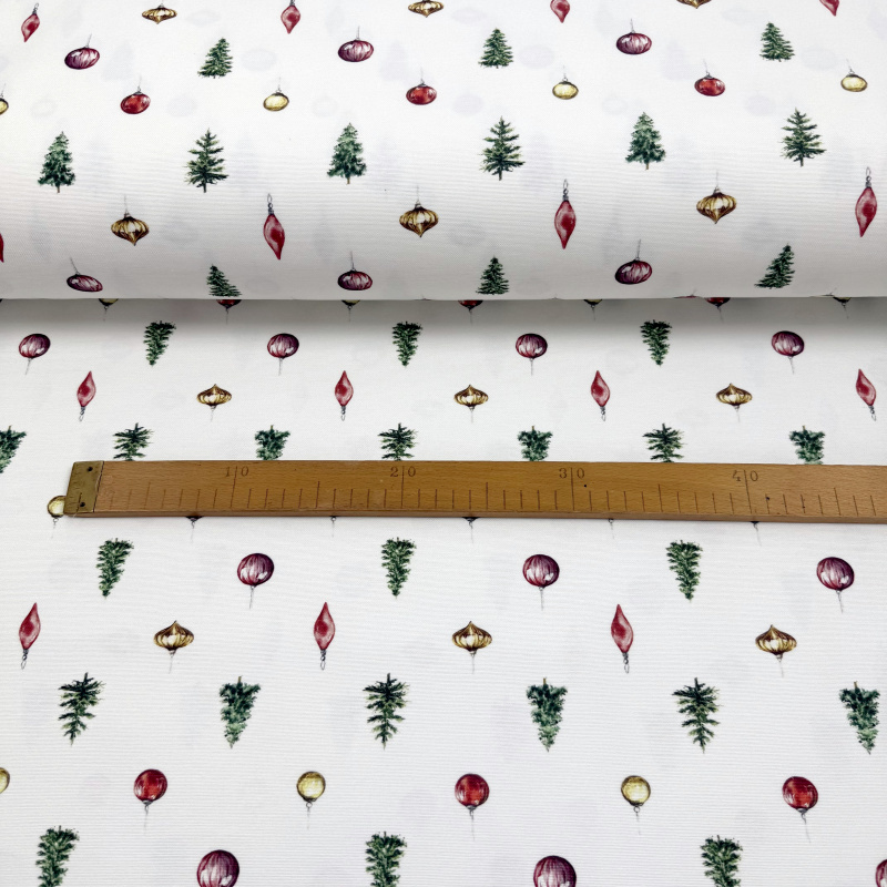 Ervi Teflonová látka/plátno Royal Lux š.180 cm - Vánoční ozdoby, metráž