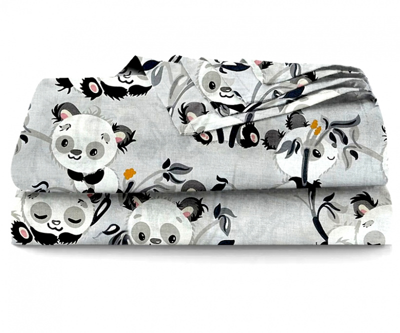 Ervi bavlněné prostěradlo - panda