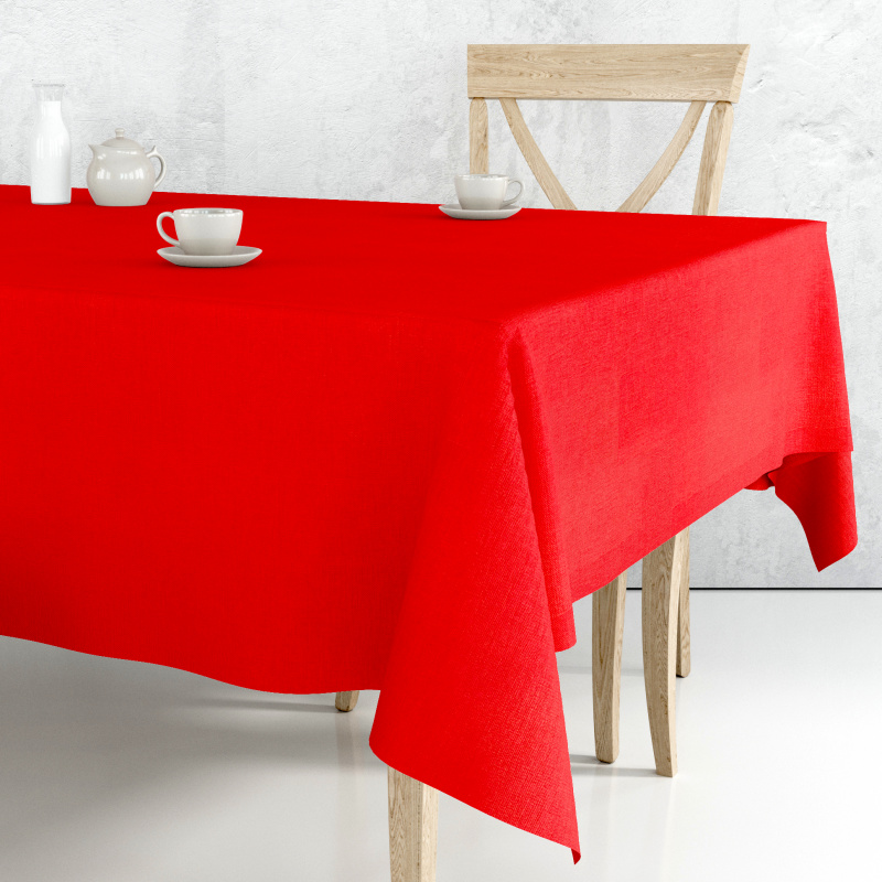 Ervi Teflonový ubrus na stůl čtvercový Royal Lux - Sváteční červený