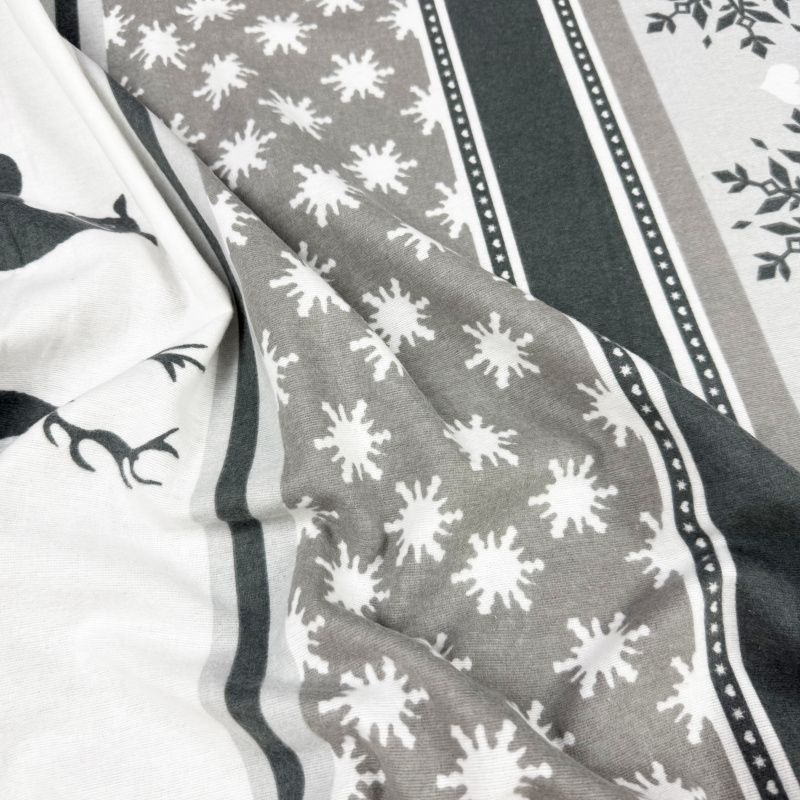 Ervi Bavlněná flanelová látka/plátno š.240cm Polární klid - 23342-3, metráž