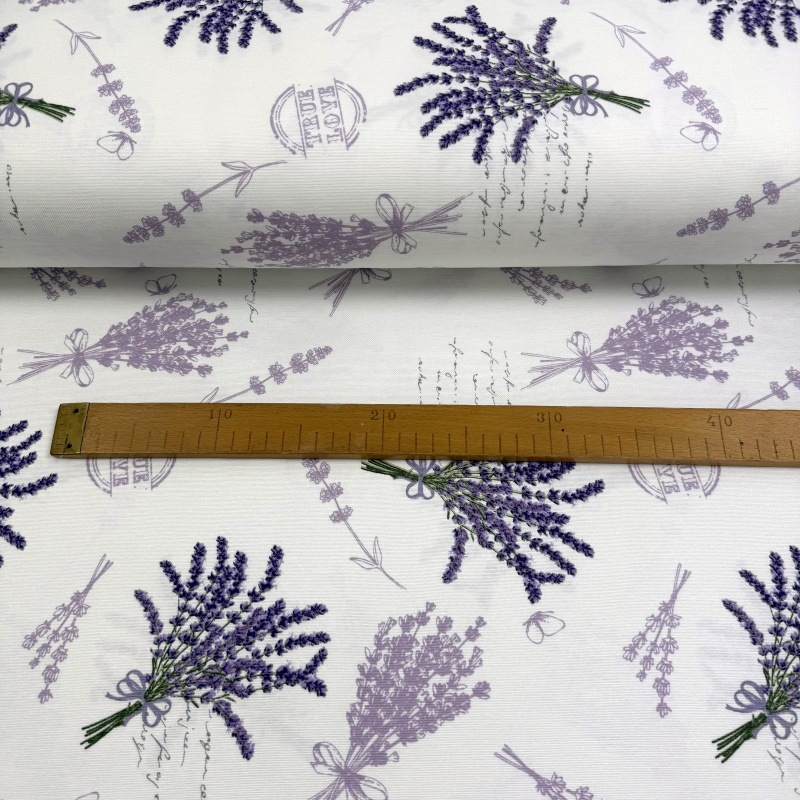 Ervi Teflonový běhoun na stůl Royal Lux - Levandulové kytice