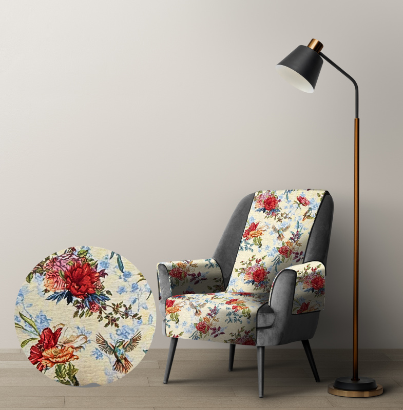 Ervi dekorační přehoz na křeslo - Little Birds