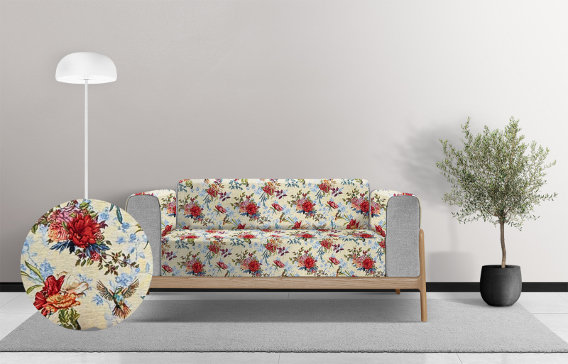 Ervi gobelínový  přehoz na sedačku/postel - Little Birds