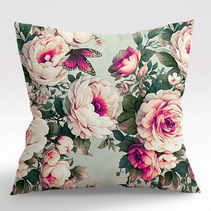 Ervi Saténový povlak na polštář DELUXE - Snové růže