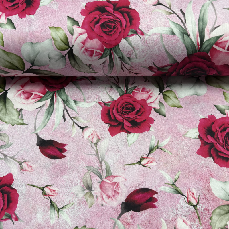 Ervi Saténový povlak na polštář DELUXE - Růžové sny