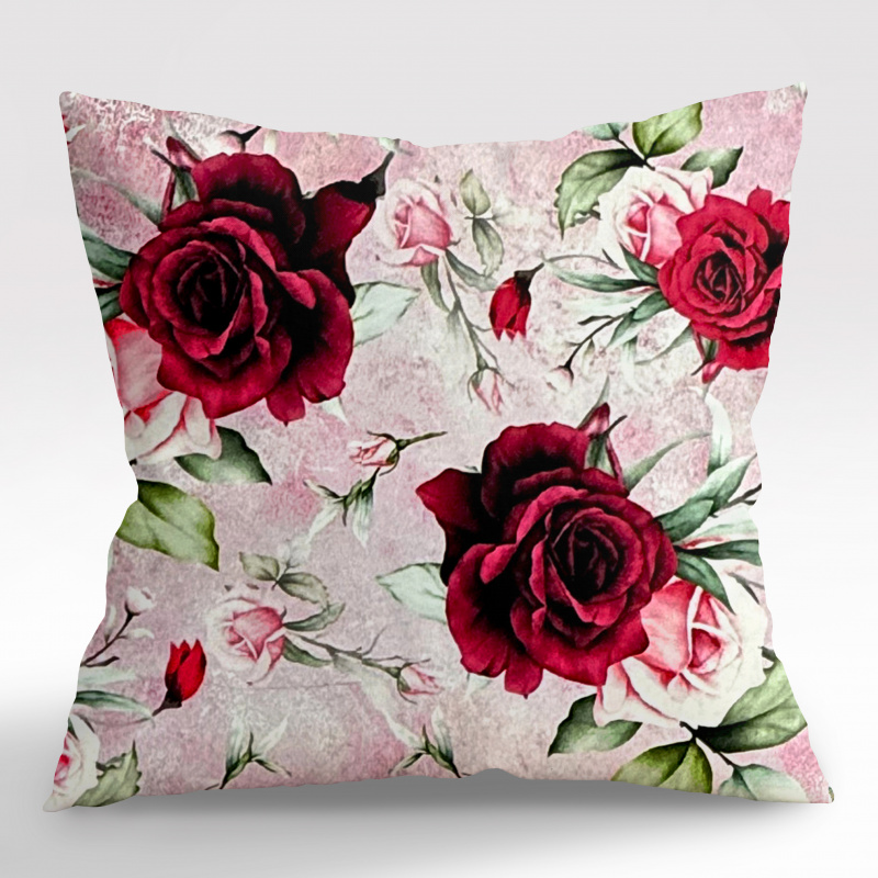 Ervi Saténový povlak na polštář DELUXE - Růžové sny