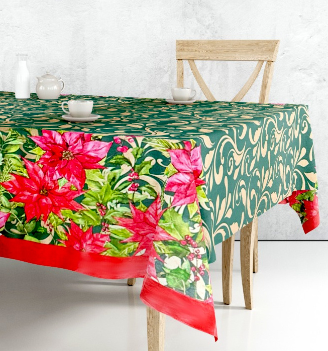 Ubrus PVC FL-1495-01 - Vánoční - Role 140cm x 20m