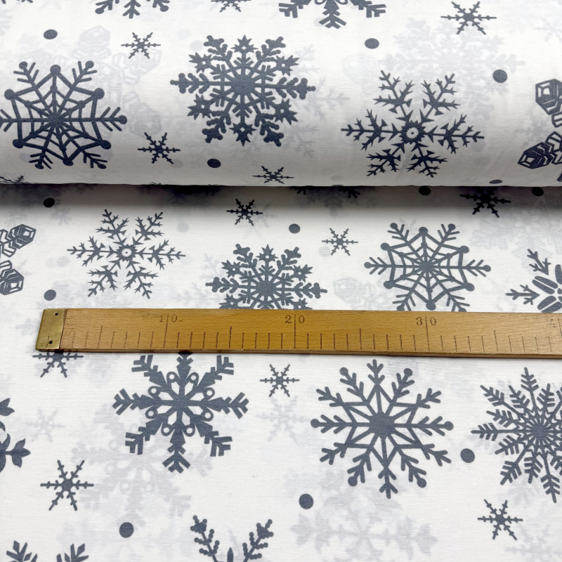 š.240cm Ervi Bavlněná látka/plátno - Zimní kouzlo, metráž