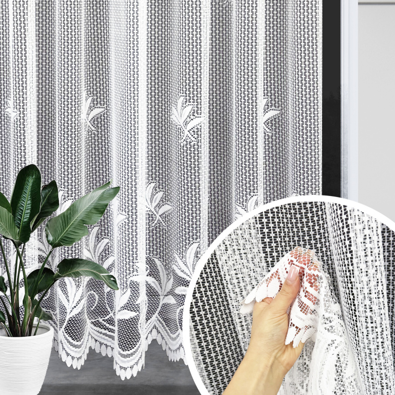 Ervi žakárová záclona bílá 20254, metráž