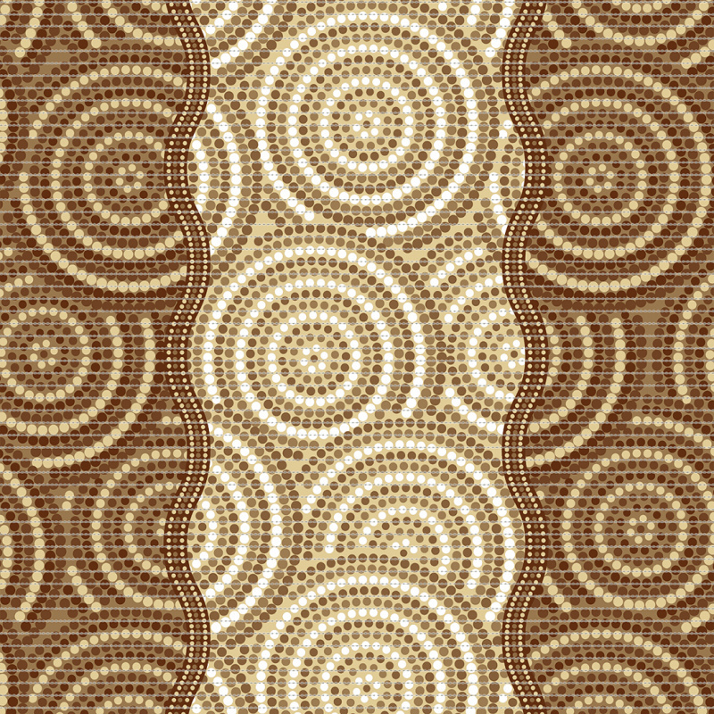 Pěnová předložka D-252B - Písečná mandala(různé velikosti)