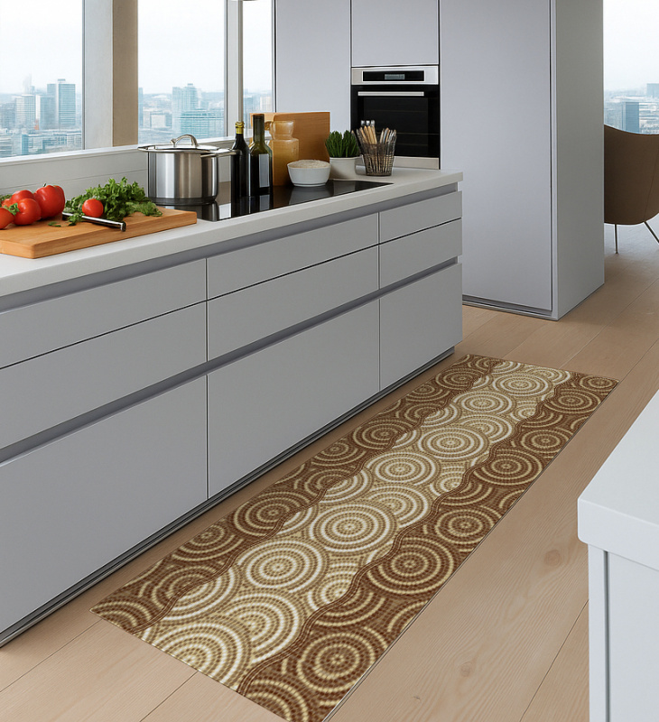 Pěnová předložka D-252B - Písečná mandala(různé velikosti)