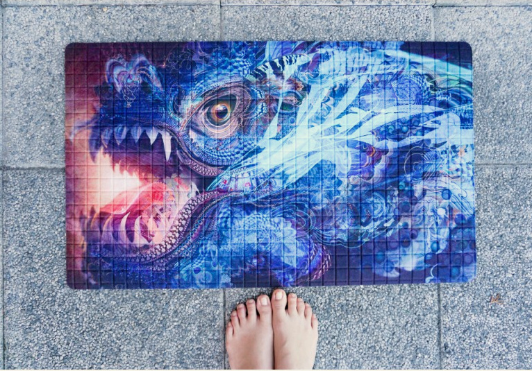 Multifunkční kobereček - Dragon, 45x75 cm