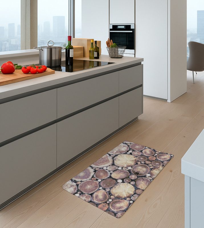 Multifunkční kobereček - Wood, 45x75 cm