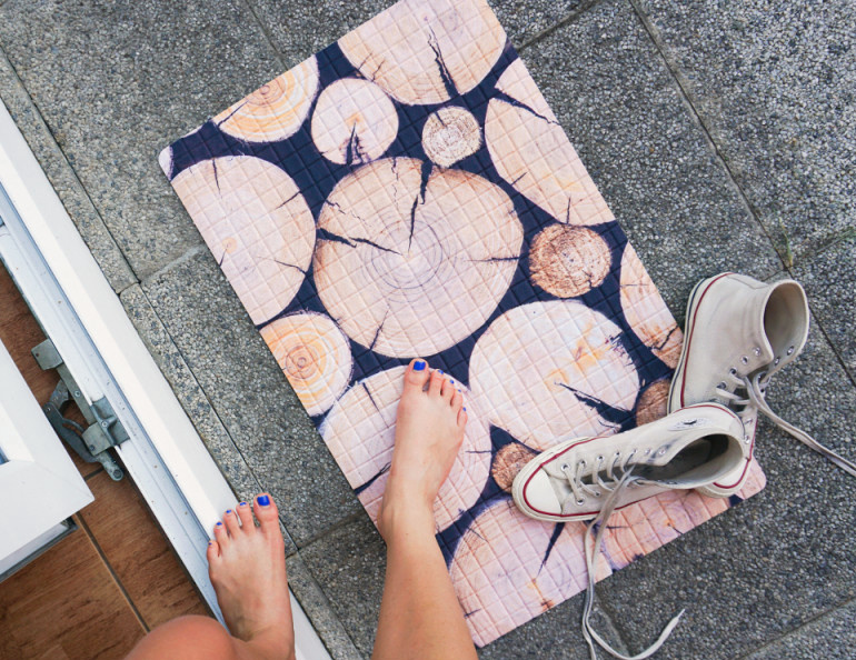 Multifunkční kobereček - Wood-2, 45x75 cm