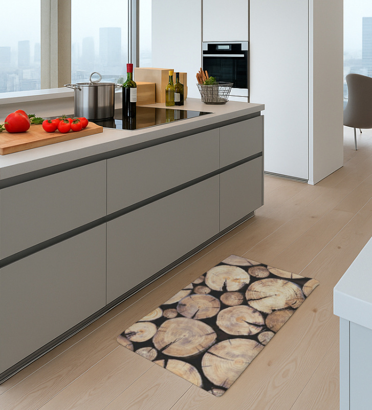 Multifunkční kobereček - Wood-2, 45x75 cm