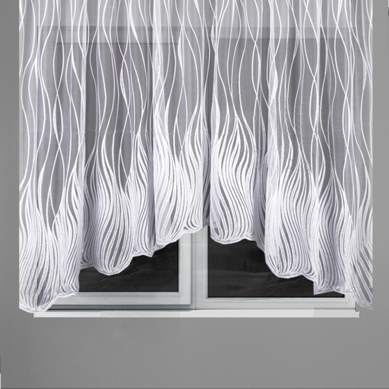 Ervi oblouková hotová záclona s řasící páskou - 7505