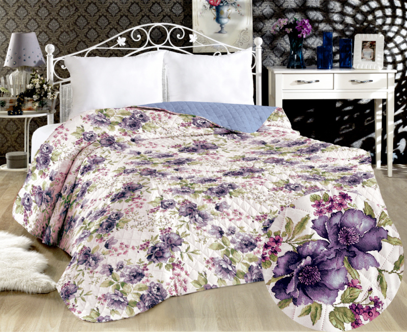 Přehoz oboustranný Colore - Lilie