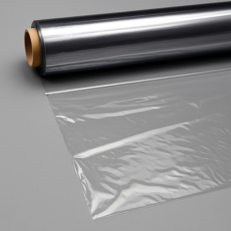 Průhledný ubrus - Role 50m x 140 cm - tl. 0,2 mm hladký bez vzoru