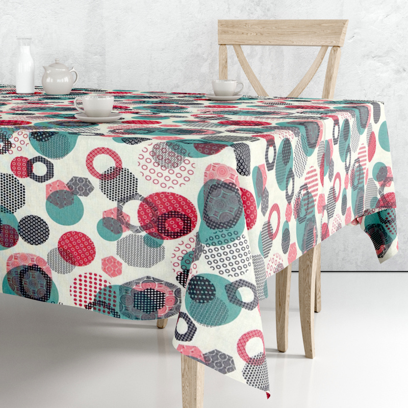 Ervi dekorační ubrus na stůl čtvercový Fay - Retro