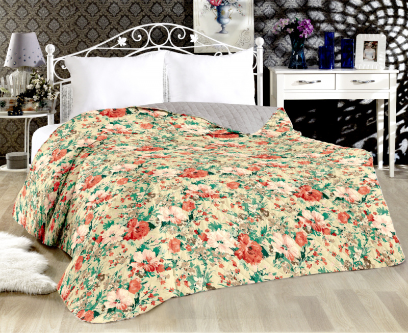 Přehoz oboustranný Colore - Květy