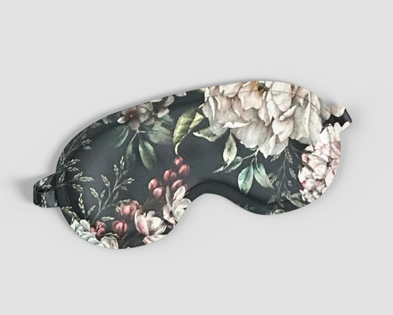 Ervi Luxusní bavlněný saténový župan DELUXE – Květinový sen