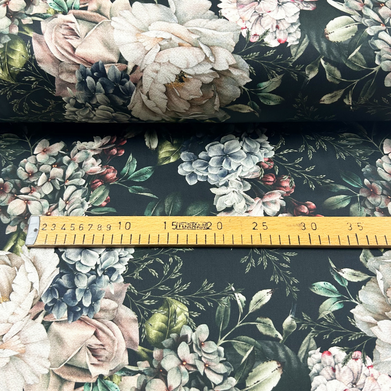 Ervi bavlněný saténový župan DELUXE – Květinový sen