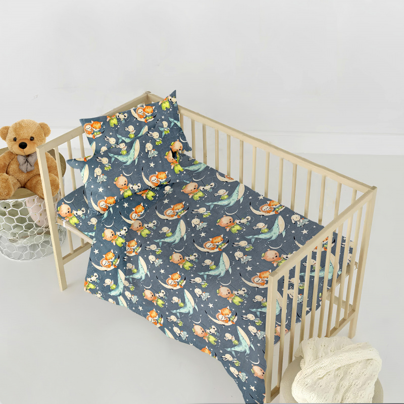 Ervi bavlněné povlečení do postýlky - Hvězdná parta